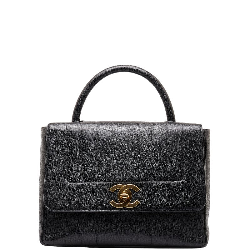 Chanel Caviar Skin Mademoiselle Coco Mark Handbag