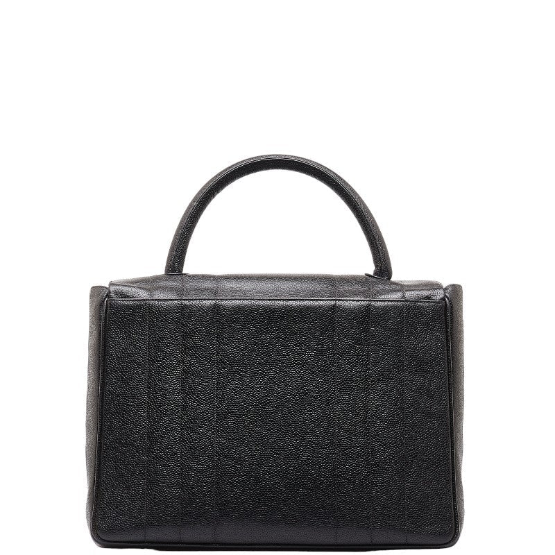 Chanel Caviar Skin Mademoiselle Coco Mark Handbag