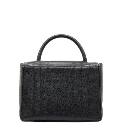 Chanel Caviar Skin Mademoiselle Coco Mark Handbag