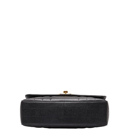 Chanel Caviar Skin Mademoiselle Coco Mark Handbag