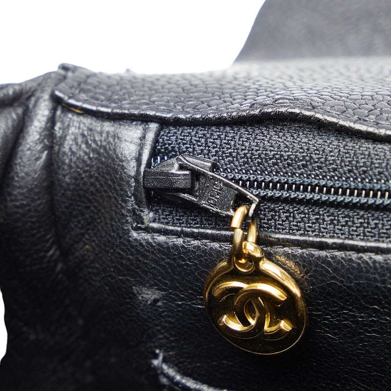 Chanel Caviar Skin Mademoiselle Coco Mark Handbag