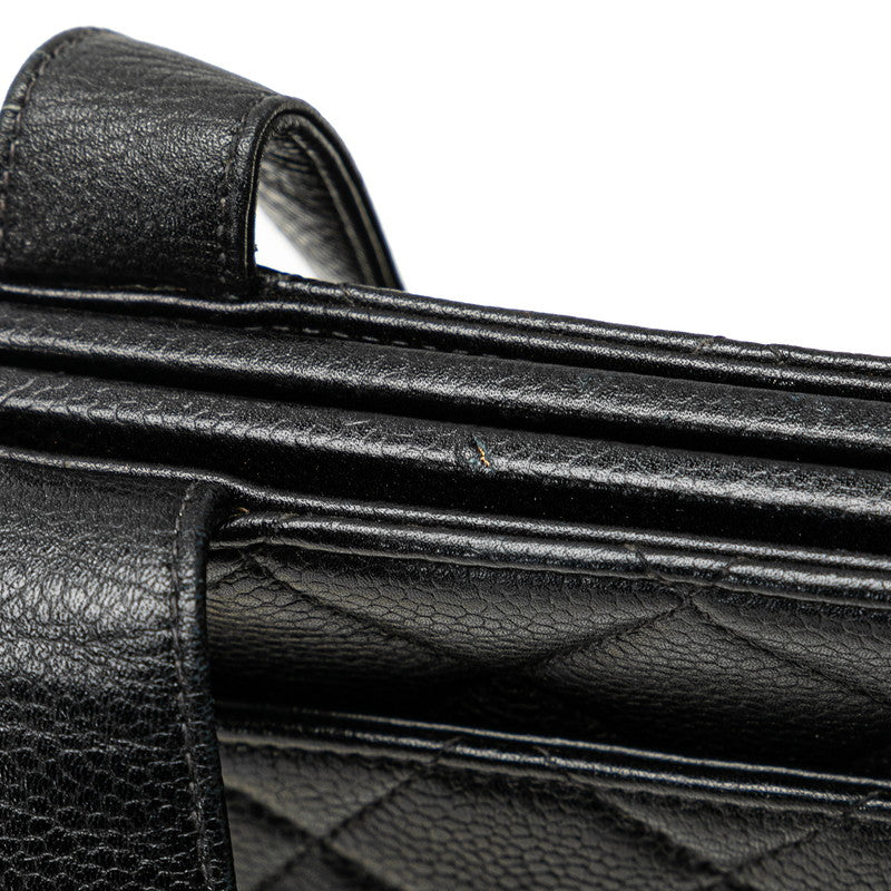 Chanel Caviar Skin Coco Mark Matelasse Tote Bag