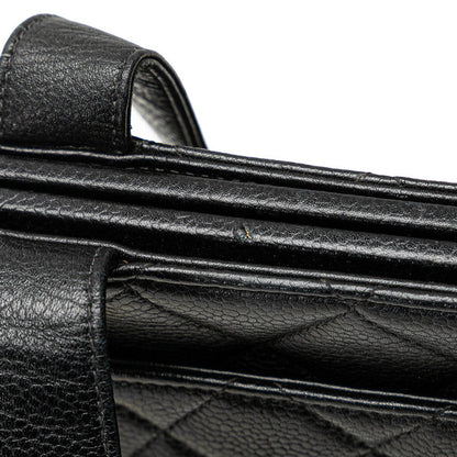 Chanel Caviar Skin Coco Mark Matelasse Tote Bag