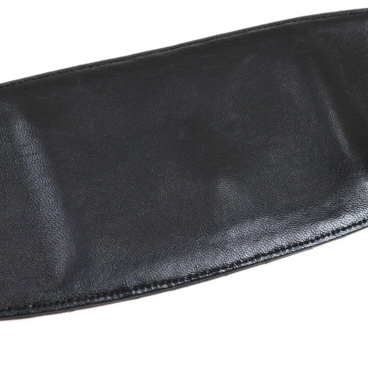 CHANEL 1980s Black Lambskin Cosmoline Pocket Bum Bag #75