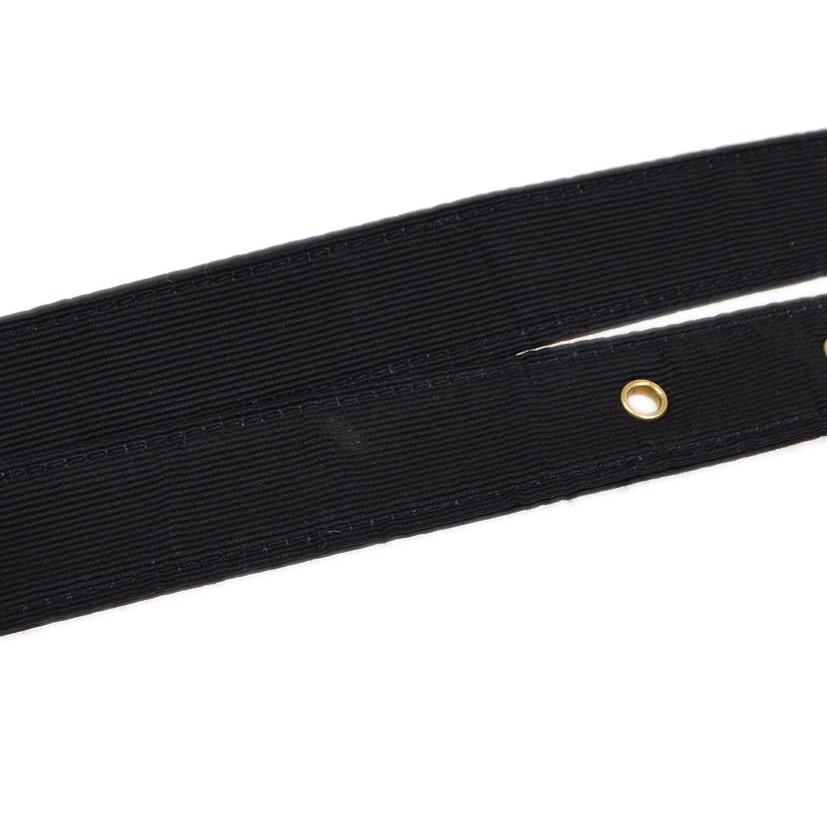 CHANEL 1989-1991 Black Canvas Quilted Belt Bag