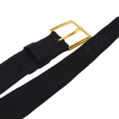 CHANEL 1989-1991 Black Canvas Quilted Belt Bag