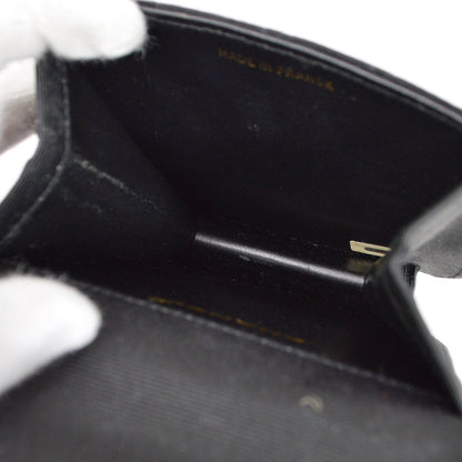 CHANEL 1989-1991 Black Canvas Quilted Belt Bag