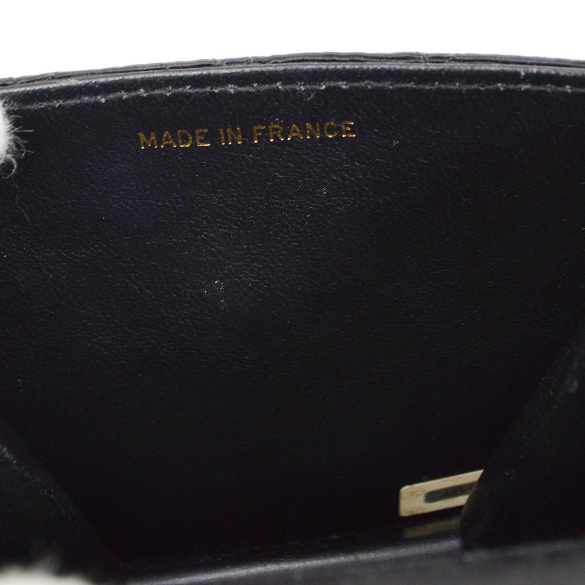 CHANEL 1989-1991 Black Canvas Quilted Belt Bag