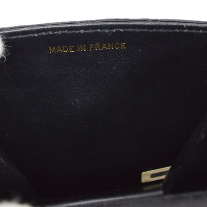CHANEL 1989-1991 Black Canvas Quilted Belt Bag