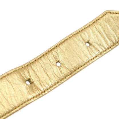 CHANEL 1991-1994 Gold Lambskin Quilted Belt Bag #75