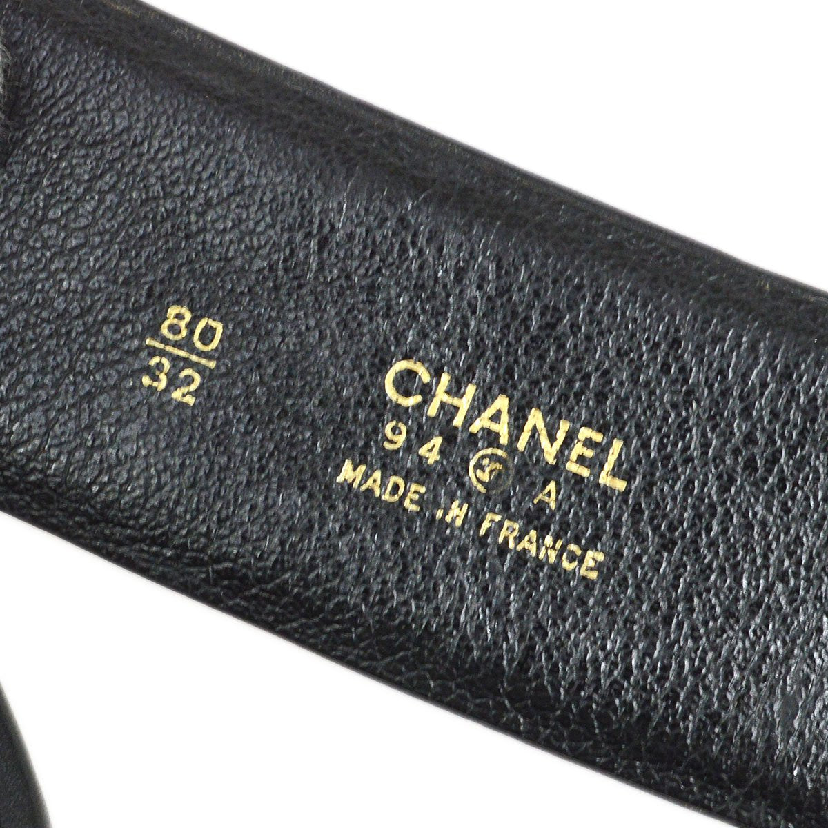 CHANEL 1994 Black Lambskin Quilted Belt Bag with Medallion Chain #80