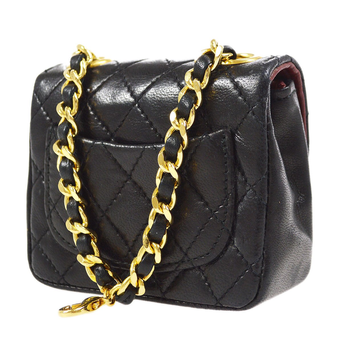 CHANEL Micro Bum Belt Bag Black Lambskin