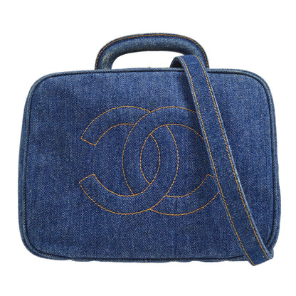 CHANEL 1996-1997 Denim Top Handle Bag
