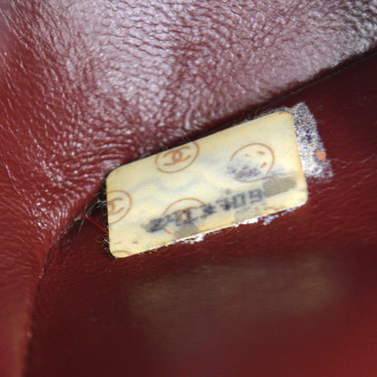 CHANEL 1991-1994 Vertical Flap Small Navy Lmabskin