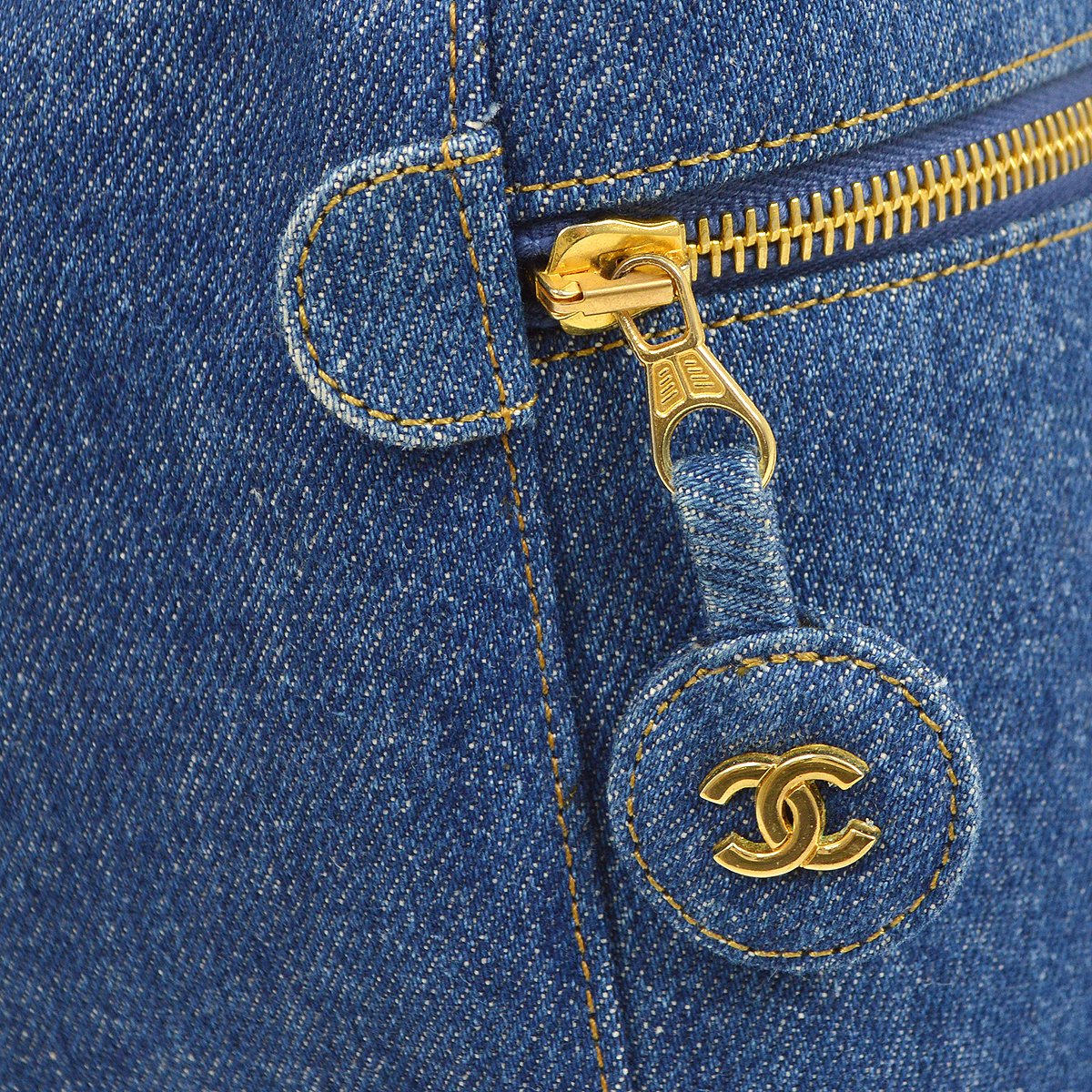 CHANEL 1996-1997 Denim Timeless Handbag
