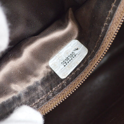 CHANEL 1991-1994 Brown Suede Diagonal Camera Bag Small