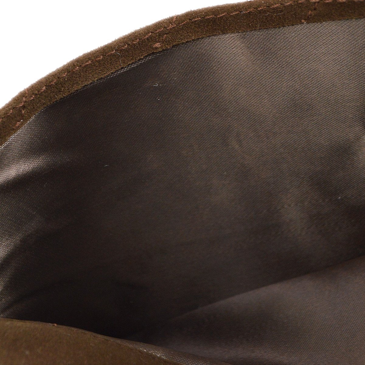 CHANEL 1991-1994 Brown Suede Diagonal Camera Bag Small