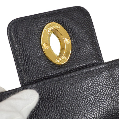 CHANEL 1994-1996 Briefcase Black Caviar