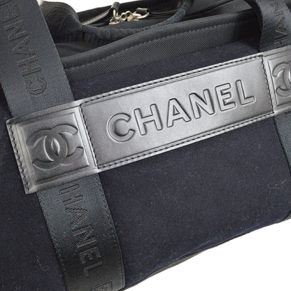 CHANEL 2004-2005 Sport Line Boston 40 Black Wool