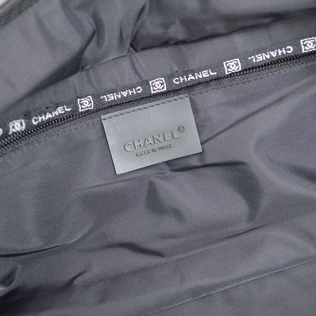 CHANEL 2004-2005 Sport Line Boston 40 Black Wool
