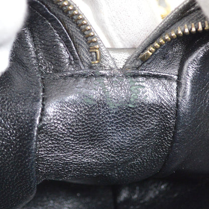 CHANEL 1991-1994 Metallic Gray Lambskin Diamond Camera Bag Mini