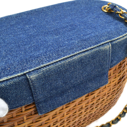 CHANEL 1997-1999 Wicker Basket Bag 20