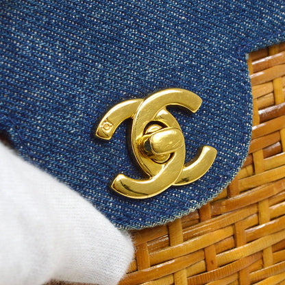 CHANEL 1997-1999 Wicker Basket Bag 20