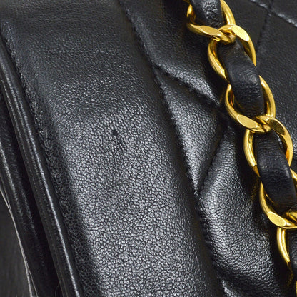 CHANEL 1991-1994 Border Flap Medium Black Lambskin