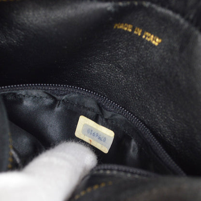 CHANEL 1986-1988 Black Suede Diamond Camera Bag Mini
