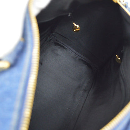 CHANEL 1996-1997 Indigo Denim 2way Boston 36