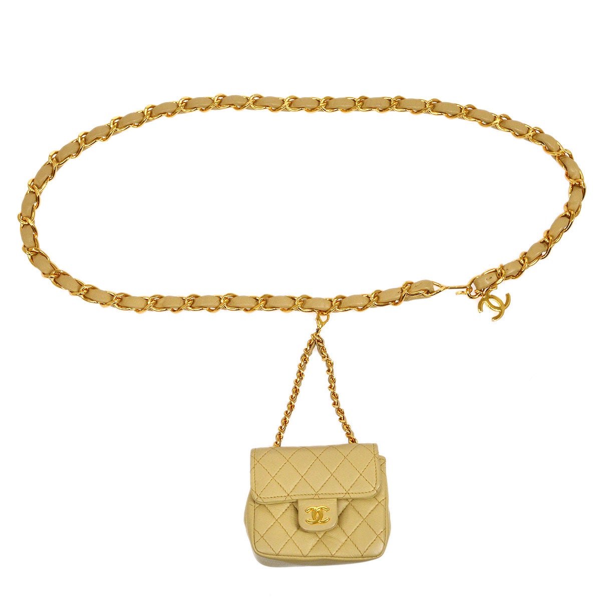 CHANEL 1990s Lambskin Belt Bag Micro