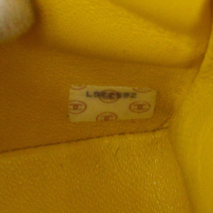 CHANEL 1991-1994 Yellow Linen Diana Medium