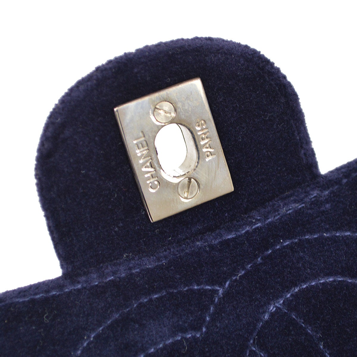 CHANEL 1996-1997 Purple Velvet Classic Flap Backpack Medium