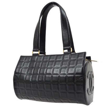 CHANEL 2001-2003 Black Lambskin Choco Bar Handbag