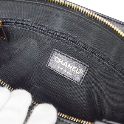 CHANEL 2001-2003 Black Lambskin Choco Bar Handbag