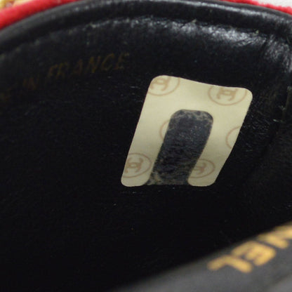CHANEL 1989-1991 Red Velvet Classic Flap Micro