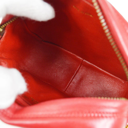 CHANEL 1986-1988 Red Navy Lambskin Camera Bag