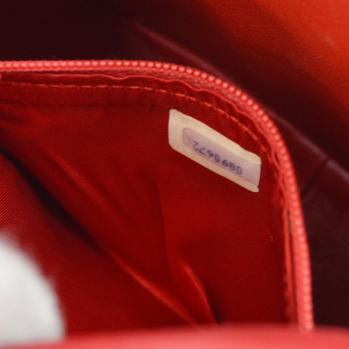CHANEL 1986-1988 Red Navy Lambskin Camera Bag