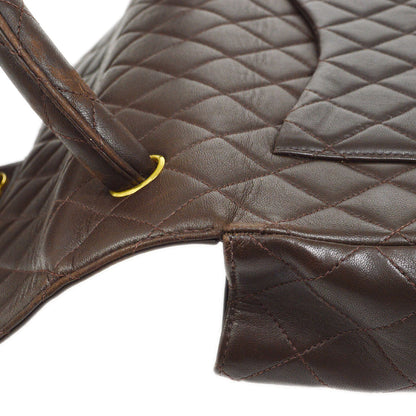 CHANEL 1994 Classic Flap Handbag Set Brown Lambskin