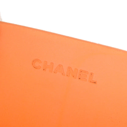 CHANEL Tote Bag Orange Rubber