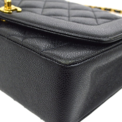 CHANEL 1994-1996 Black Caviar Diana Medium