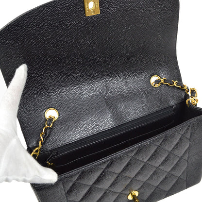 CHANEL 1994-1996 Black Caviar Diana Medium