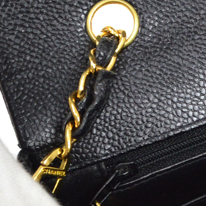 CHANEL 1994-1996 Black Caviar Diana Medium