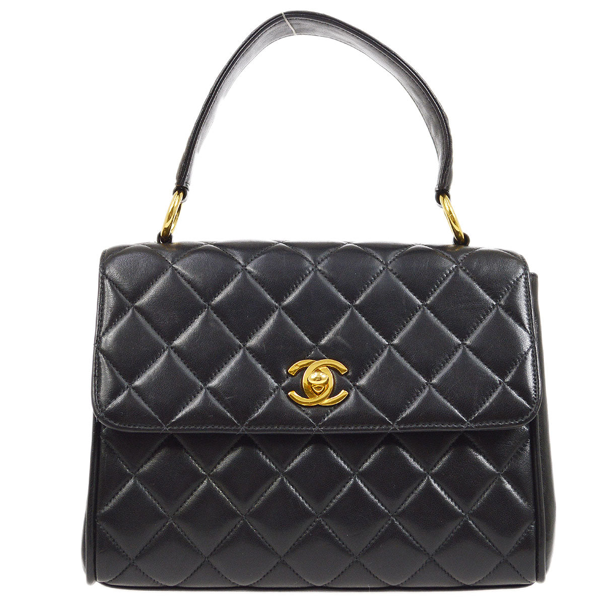 CHANEL 1996-1997 Handbag Mini Black Lambskin