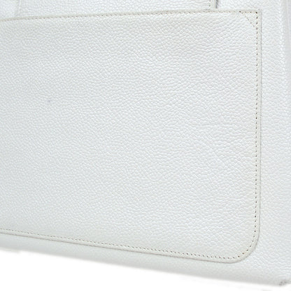 CHANEL 1997-1999 Handbag White Caviar