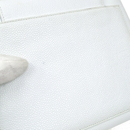 CHANEL 1997-1999 Handbag White Caviar