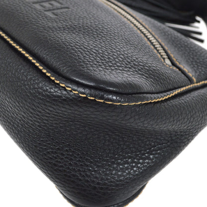 CHANEL 2001-2003 Black Caviar Hobo Bag