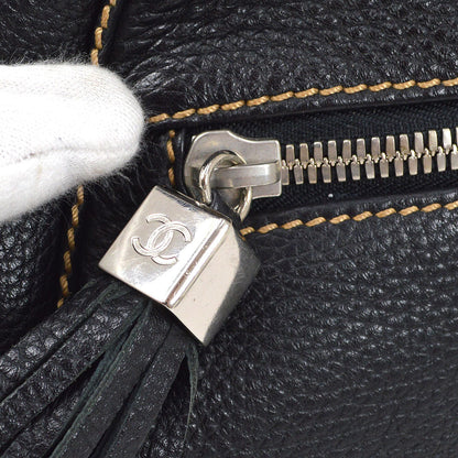 CHANEL 2001-2003 Black Caviar Hobo Bag
