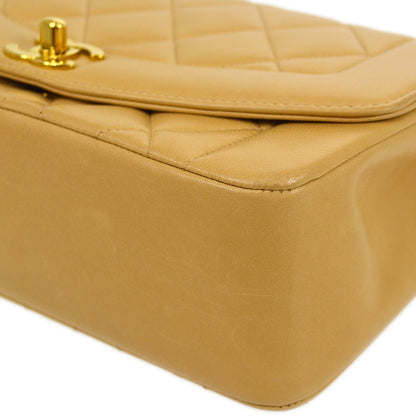 CHANEL * 1994-1996 Beige Lambskin Diana Small