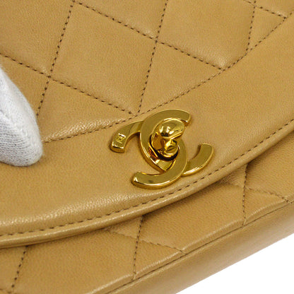 CHANEL * 1994-1996 Beige Lambskin Diana Small